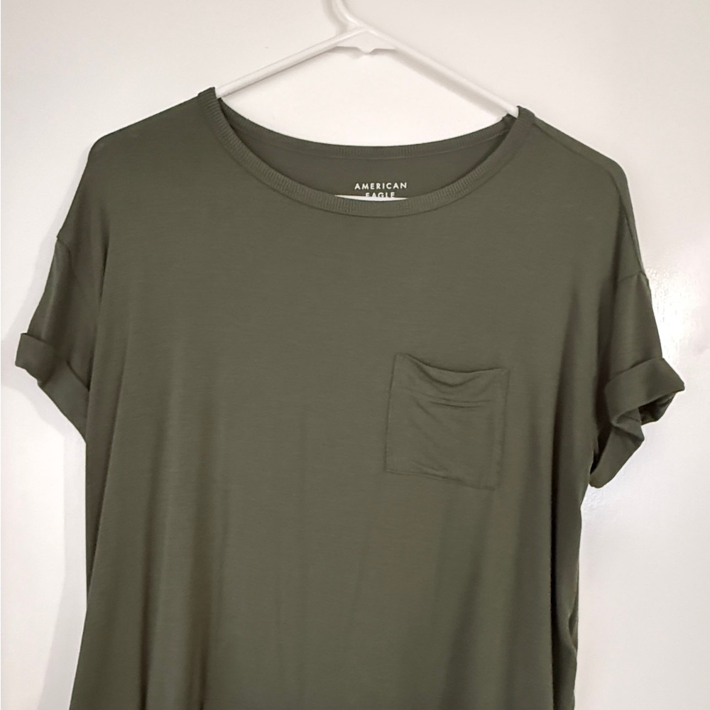 American Eagle Outfitters Olive Green Women's Top